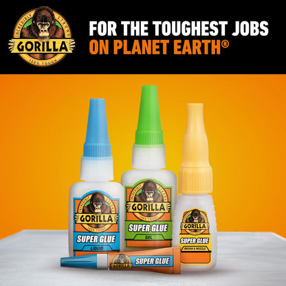 Gorilla Super Glue Gel XL, Clear 25g - FastSetting, NoDrip Control for Precise AllPurpose Repairs