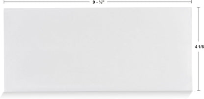 Aimoh Security Self Seal Envelopes 100 Qty |No Window, EnveGuard, 4 x 9", White, 24 LB, 100 Count