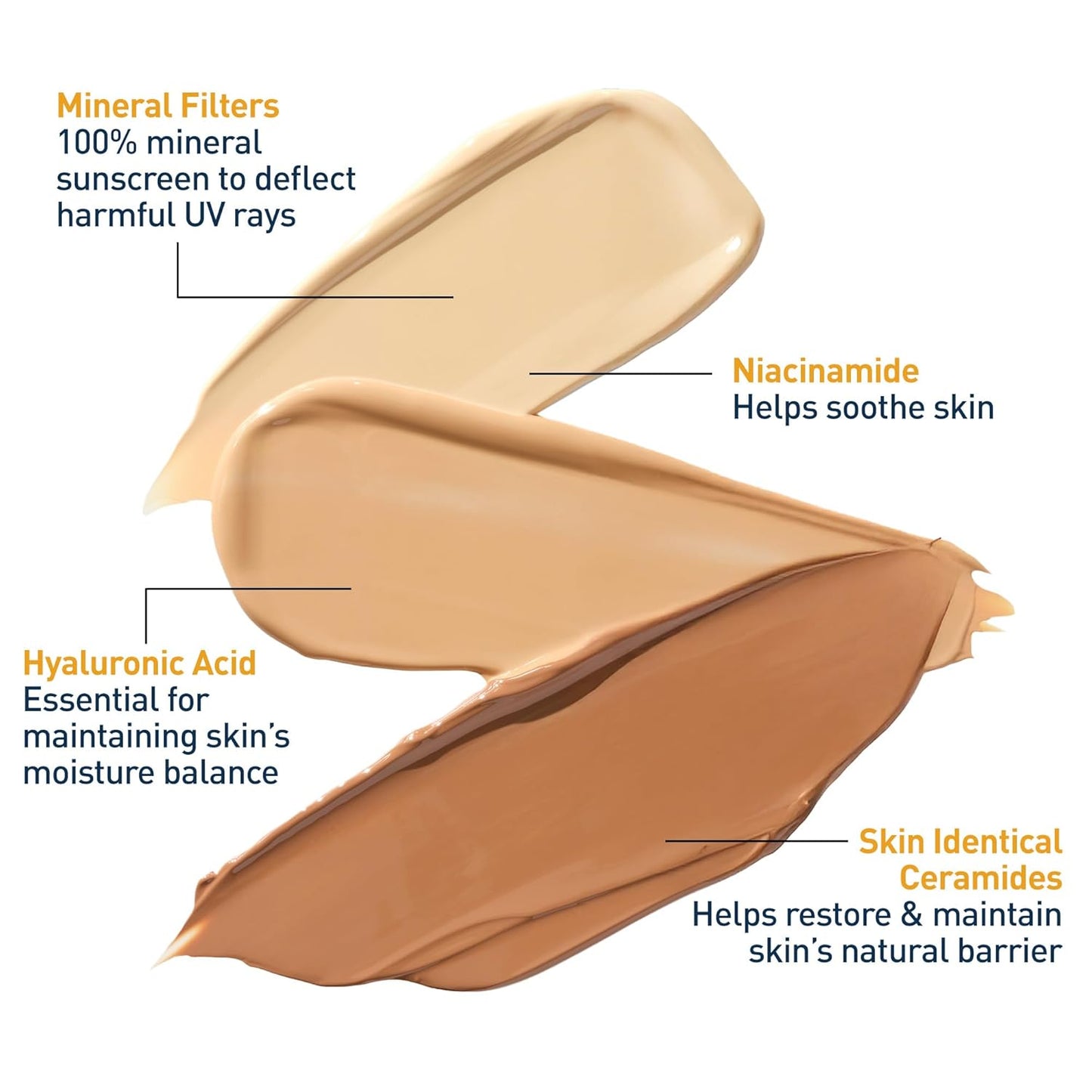 CeraVe Hydrating Mineral Sunscreen SPF 30 with Sheer Tint, Tinted Mineral Sunscreen with Zinc Oxide & Titanium