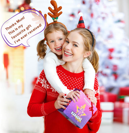 YLL Karaoke Machine for Kids, Portable Mini Speaker with 2 Wireless Microphones, TOP Kids Gifts for Girls Ages 3, 4, 5, 6, 7, 8, 9, 10+ Years