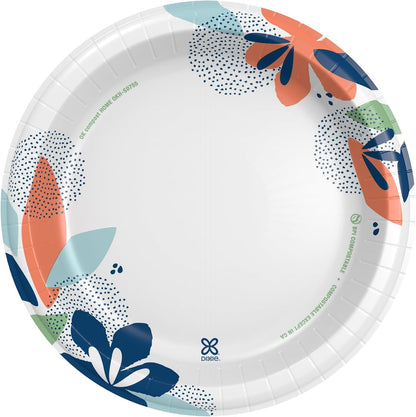 Dixie Large Paper Plates, 10 Inch, 150 Count, 2X Stronger*, Microwave-Safe, Soak-Proof, Cut Resistant, Disposable Plates For Everyday