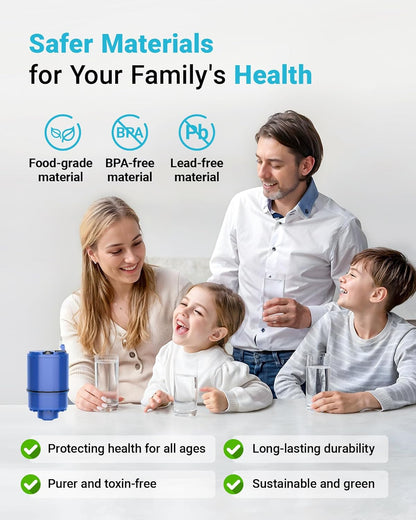 AQUA CREST CF08A Faucet Filter, Compatible with All PUR Plus Water Filter, Replacement for PUR Plus RF9999 Faucet Water Filter, NSF 42
