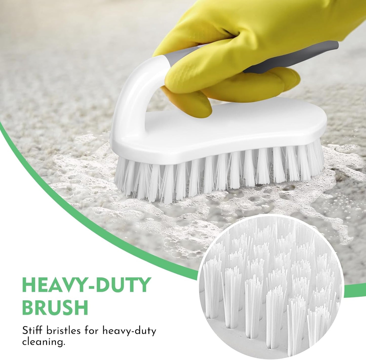 SetSail Scrub Brush, Heavy-Duty Scrub Brushes for Cleaning with Stiff Bristles Cleaning Brush for Shower, Bathroom