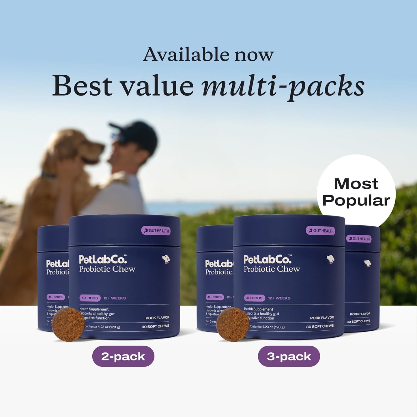PetLab Co. Probiotics for Dogs, Support Gut Health, Occasional