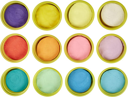 Play-Doh Pastel Colors Bulk 12-Pack of 4-Ounce Cans, Party Favors, Kids Arts & Crafts, Back to School Gifts & Prizes, Preschool