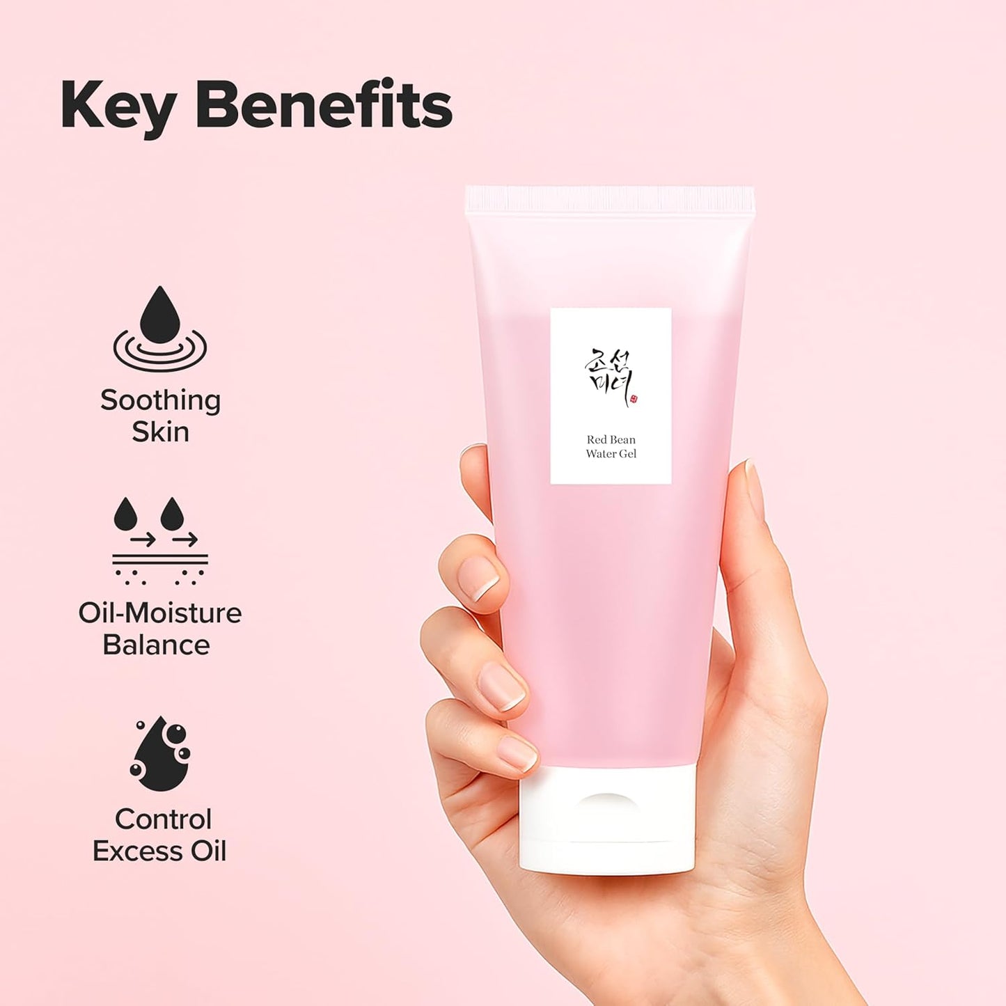 Beauty of Joseon Red Bean Water Gel Hydrating Peptide Hydro Boost Moisturizer for Acne Prone Dry Skin, Korean Skin Care for Men and Women