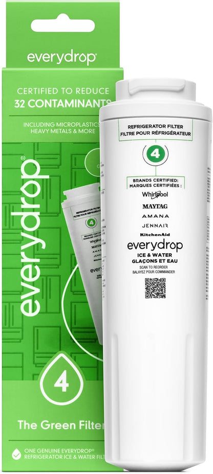 everydrop by Whirlpool Ice and Water Refrigerator Filter 4, EDR4RXD1, Single-Pack