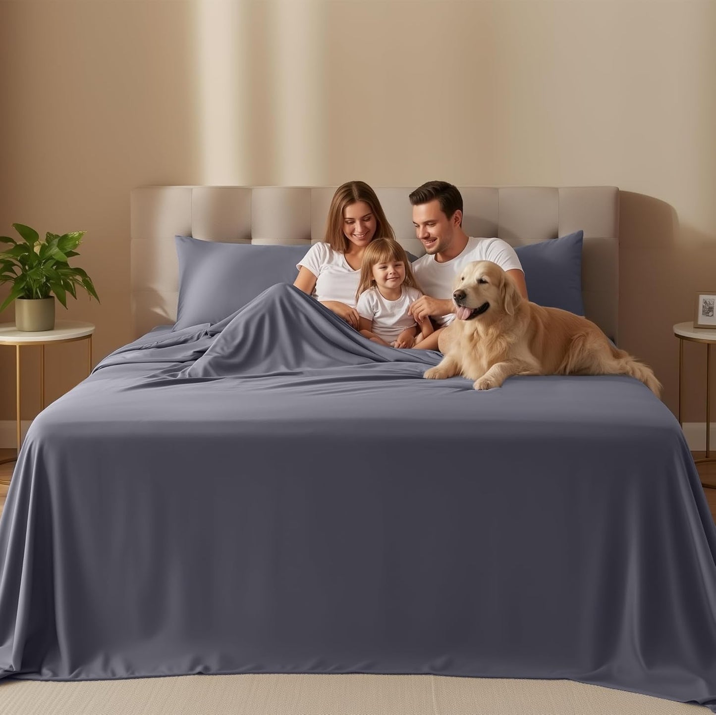 Utopia Bedding Queen Size Sheet Set 4 Piece Bed Sheets, Soft and Breathable Microfiber, Includes 1 Fitted
