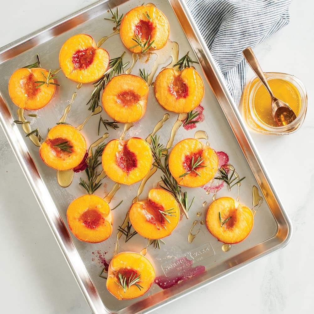 Nordic Ware Naturals Half Sheet - USA Made Aluminum Commercial Quality Sheet Pan for Baking or
