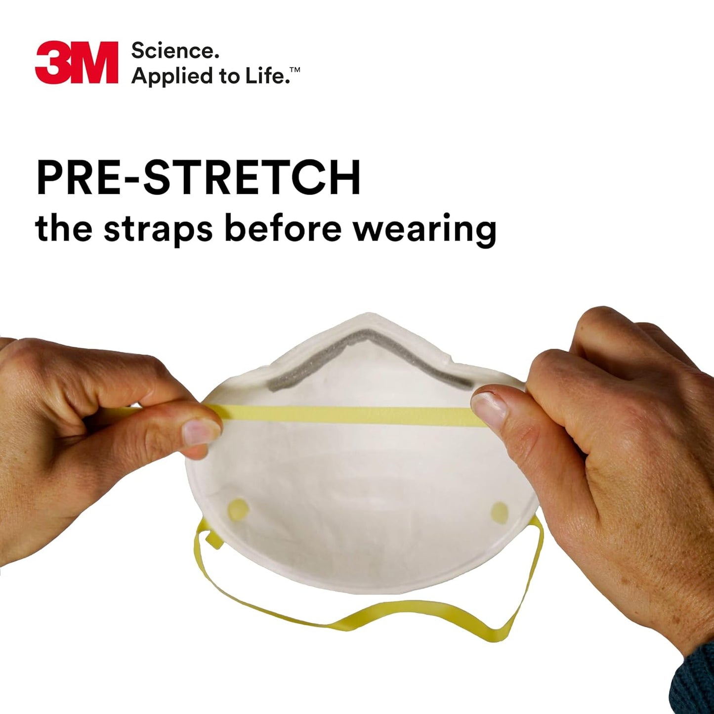 3M 8210 Particulate Respirator, N95, Pack of 20 Disposable Respirator, NIOSH APPROVED, Two-Strap Cup Style