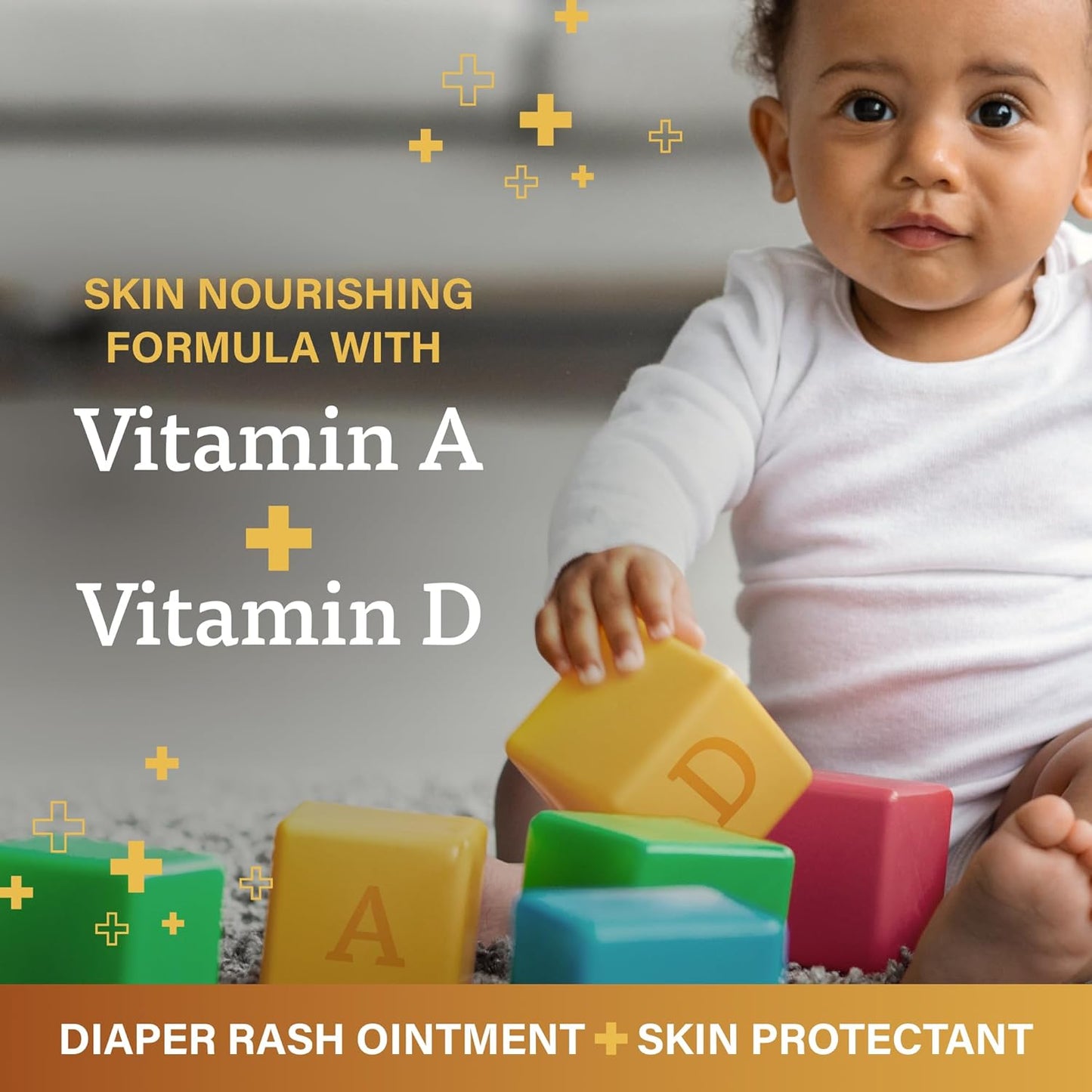A+D Original Diaper Rash Ointment Prevents & Treats Diaper Rash, Moisturizing Skin Protectant with Vitamins A &