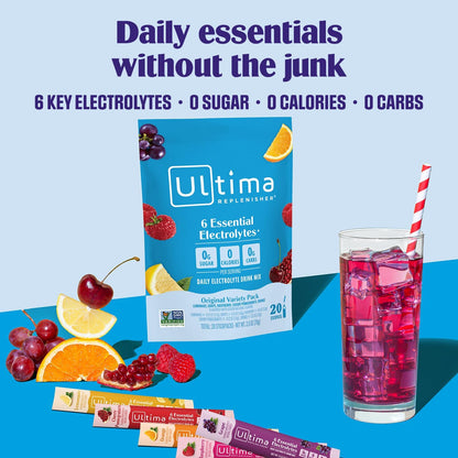 Ultima Replenisher Daily Electrolyte Powder Original Variety