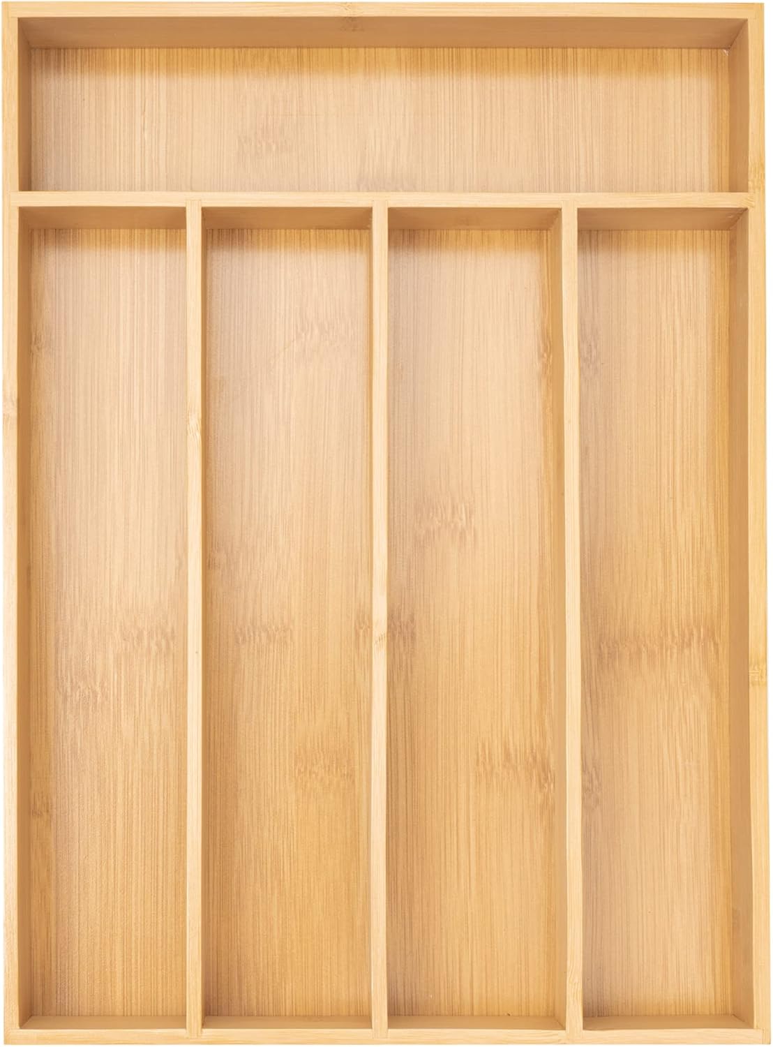 Besilord Silverware Organizer Kitchen Drawer Organizer Utensil Organizer Bamboo Silverware Holder Cutlery Organizer in Drawer Flatware Organizer