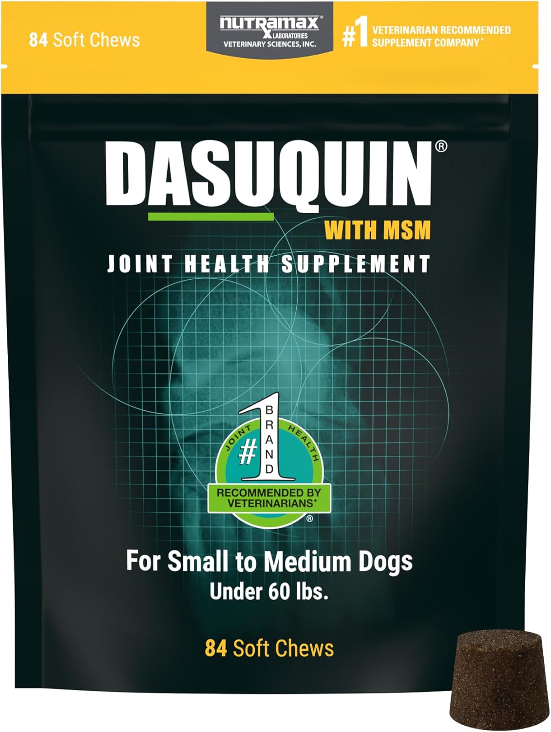 Nutramax Dasuquin for Small to Medium Dogs, Joint Health Supplement, Contains Glucosamine for Dogs, Plus Chondroitin, ASU, MSM and