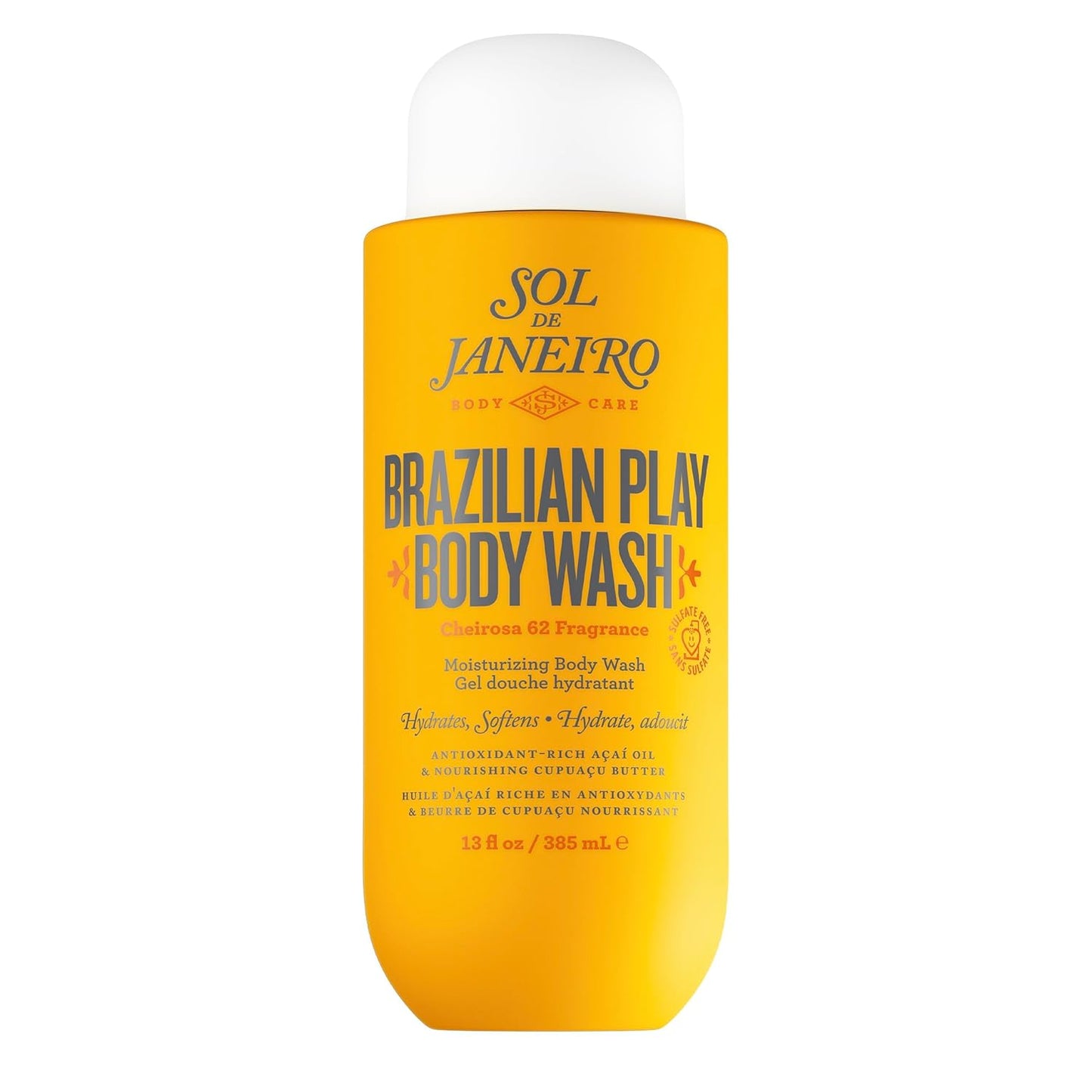 Sol de Janeiro Brazilian Play Body Wash, Moisturizing Shower Gel in Cheirosa 62 Scent