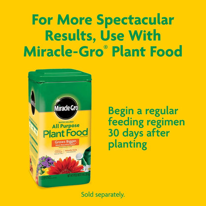 Miracle-Gro Potting Mix - For Container Plants, Flowers, Vegetables, Shrubs, Annuals, Perennials, Potting Soil Mix, Feeds up to 6