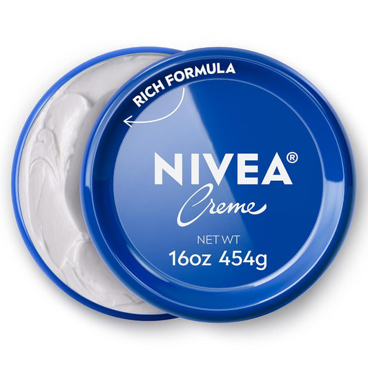 NIVEA Creme Face, Hand and Body Moisturizer Cream, Rich Body Cream for Dry Skin with Provitamin B5, Fast-Absorbing and