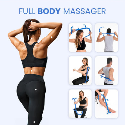 Ranarose Deep Tissue Back & Neck Massager - Back Massager Stick for Pain Relief, Muscle Knot Remover, Trigger Point Massage Tool for Full