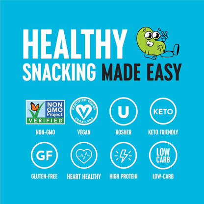 The Only Bean Crunchy Dry Roasted Edamame Snacks (Sea Salt), Healthy High Protein(11g) Keto