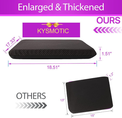 KYSMOTIC Gel Seat Cushion for Long Sitting (Large & Thick), Soft & Breathable, Gel Cushion for Wheelchair, Gel Chair Cushion for Hip