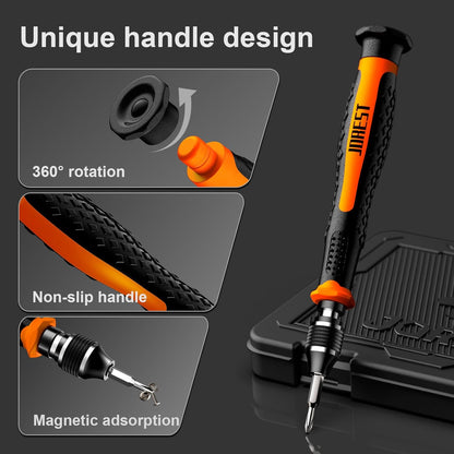 JOREST 40Pcs Small Precision Screwdriver Set with Torx Triwing Phillips, Mini Repair Tool Kit for Macbook, Computer, Laptop, PC, iPhone, PS5