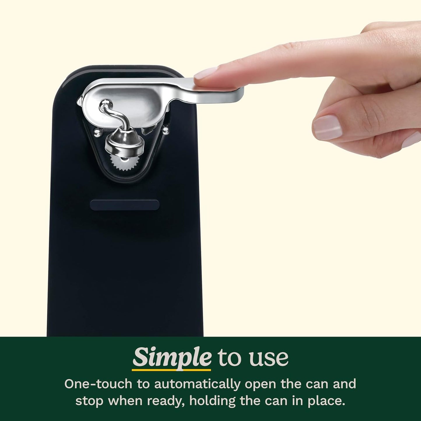 Cuisinart Can Opener with One-Touch Operation, Electric Can Opener for Kitchen Including Magnetic Lid