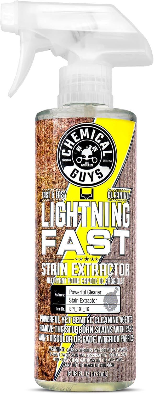 Chemical Guys Lightning Fast Carpet and Upholstery Stain Extractor - Chemical Guys Carpet Cleaner, Great for Fabric, Upholstery, Cars, Home