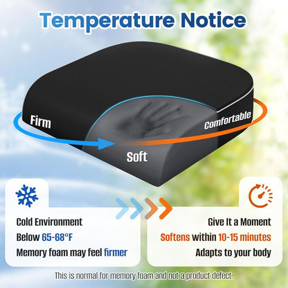 SweetSlubr Seat Cushion for Tailbone Pain Relief, Office Chair