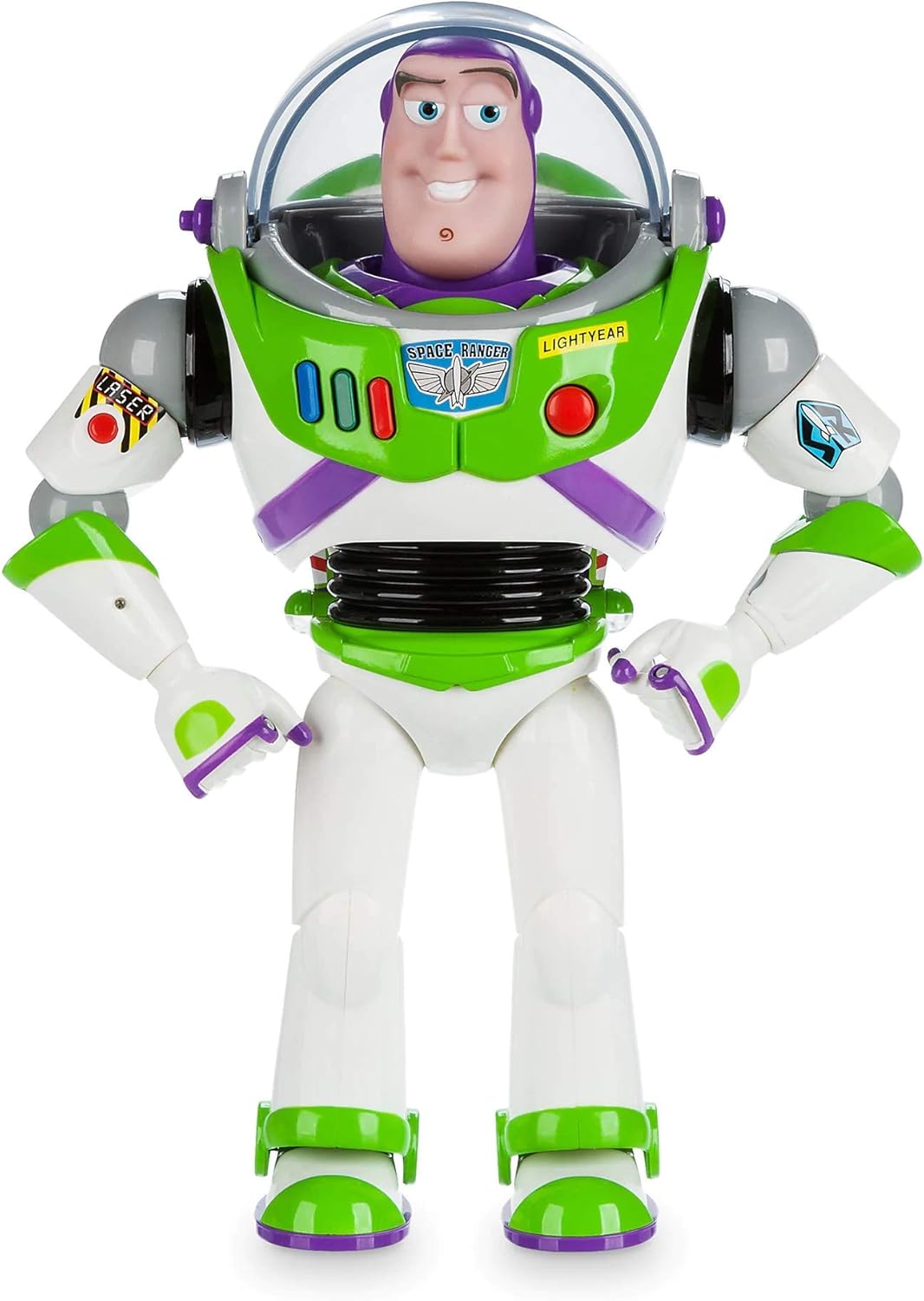 Disney Store Official Buzz Lightyear Interactive Talking Action Figure from Toy Story, Features 10+ English