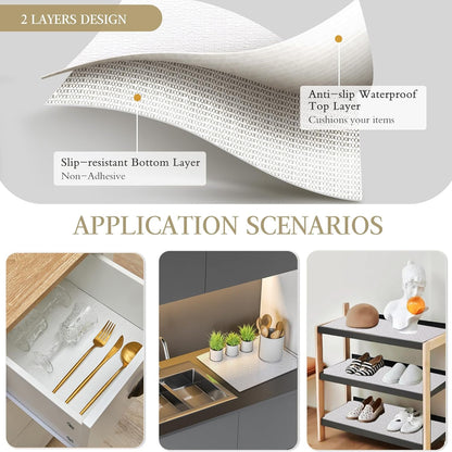 Beautysaid Shelf and Drawer Liner for Kitchen