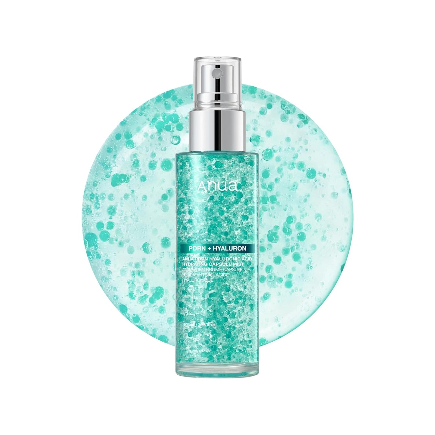 ANUA PDRN Collagen Glow Facial Serum Spray, Hydrating Face Mist, Hyaluronic Acid, dewy glass finish, All Skin Types, Instant Plumping