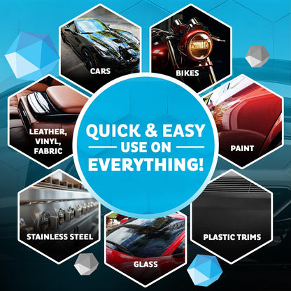 MAXLONE Car Spray with Triphene Technology, Quick Spray & Wipe All Purpose Waterless Detailer - Clean, Shine, Protect Paint, Glass