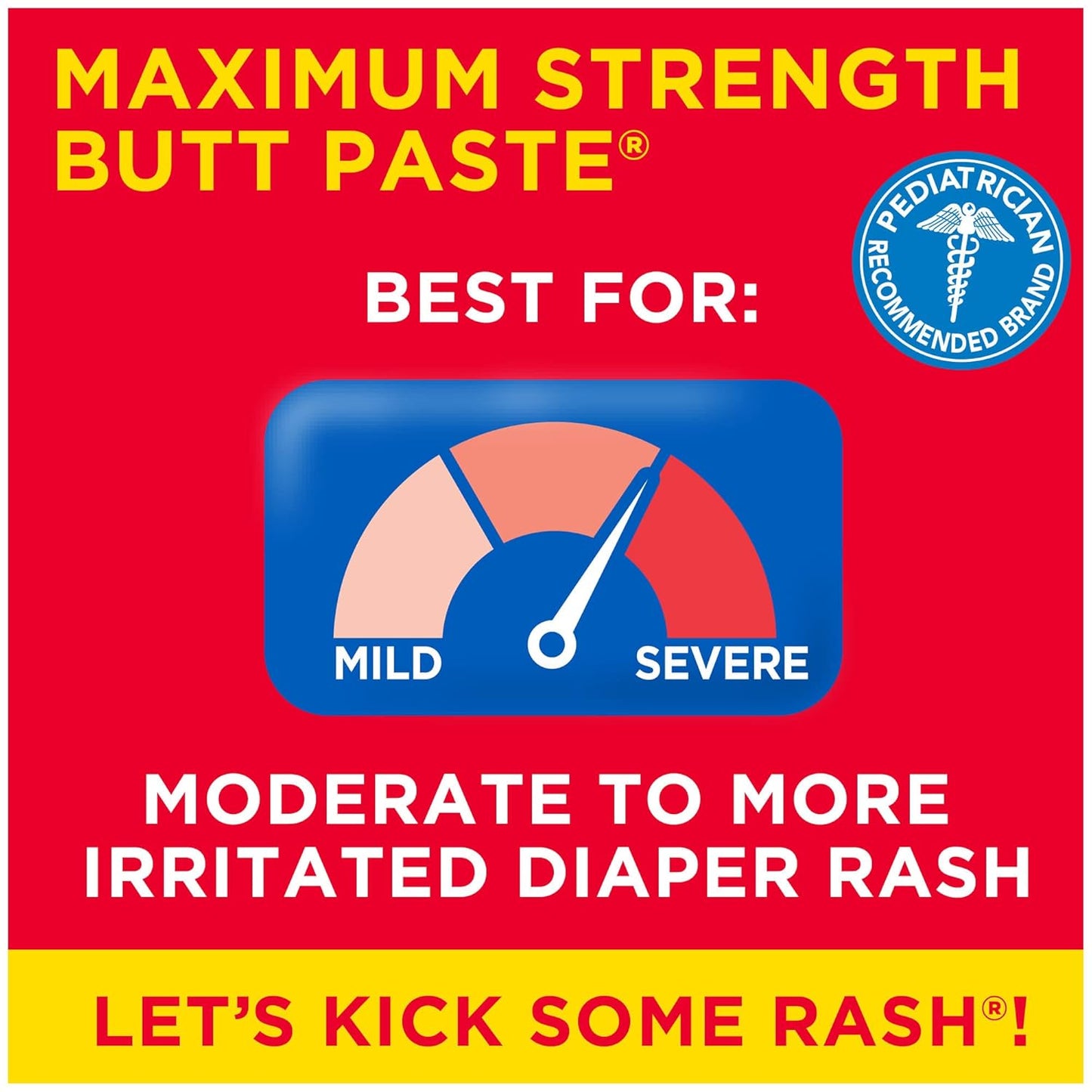 Boudreauxs Butt Paste Max Strength Diaper Rash Cream for Baby, Ointment With Zinc Oxide, 4 oz Tube