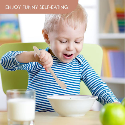 6-Piece Silicone Baby Feeding Spoons, First Stage Infant Spoons, Soft-Tip Easy on Gums I Baby Training Spoon, Infant Utensils Feeding