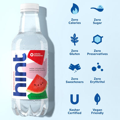 Hint Infused Bottled, Best Sellers Variety Pack - Sugar Free Flavored with Zero Calories, Natural