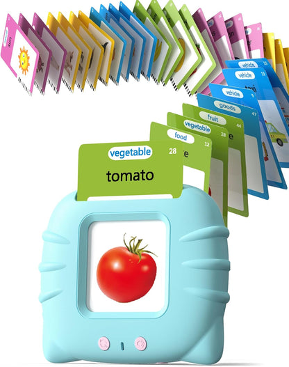 Airbition Talking Flash Cards for Toddlers 1 2 3 4 Year Olds, Montessori Language Learning with 224 Words, Pocket Speech Therapy