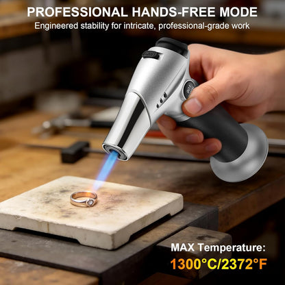 TBTEEK Butane Torch, Kitchen Torch Cooking Torch with Safety Lock & Adjustable Flame for Cooking, BBQ, Baking, Brulee