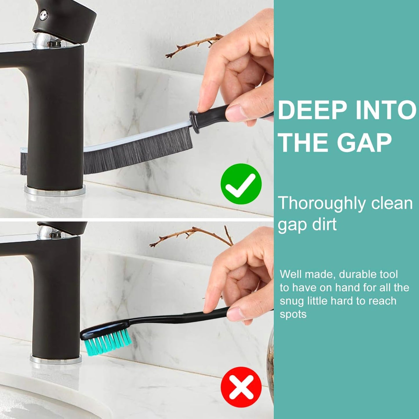 Crevice Cleaning BrushHard-Bristled Grout Brush2026 New Multifunctional Gap Cleaning Brush ToolDead Corners Brushes for Bathroom Kitchen Tiles Window