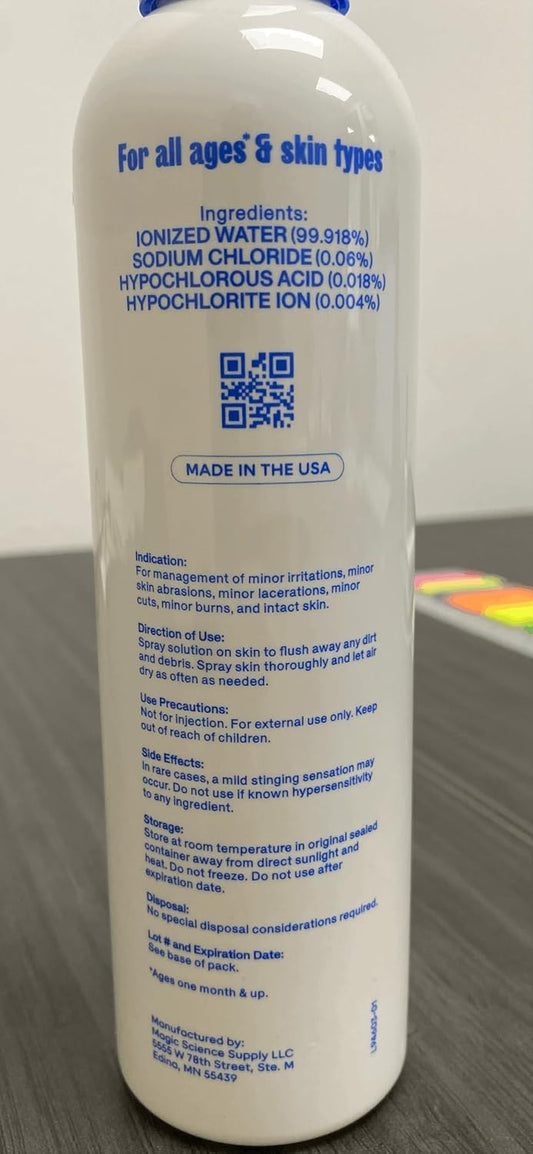 Magic Molecule Hypochlorous Acid Spray for Breakout-Prone Skin, Eczema & Itchy Rashes, Helps 50+ Dermal Issues, Safe for Multiple Daily