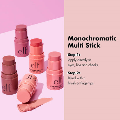 e.l.f., Monochromatic Multi Stick, Creamy, Lightweight, Versatile, Luxurious, Adds Shimmer, Easy To Use On The Go, Blends