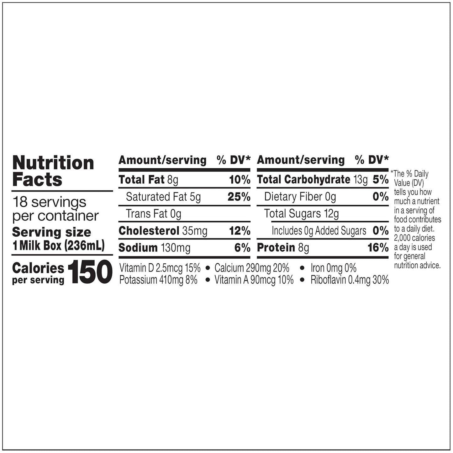 Horizon Organic Shelf Stable Whole Milk Boxes8 - 8g Protein per Serving