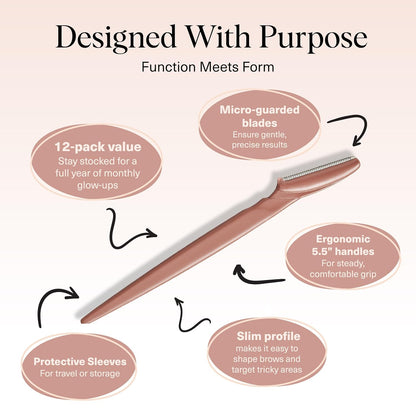 Kitsch Dermaplane Razor for Women Face Face Razors for Women &