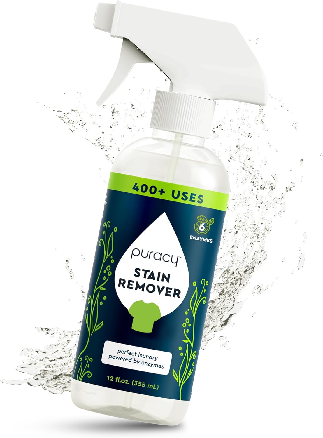 Puracy Stain Remover, Travel and Laundry Stain Cleaner for Clothes, Baby Essentials, Kids Stains, Oil and Fabric Spot Cleaner (Stain Remover