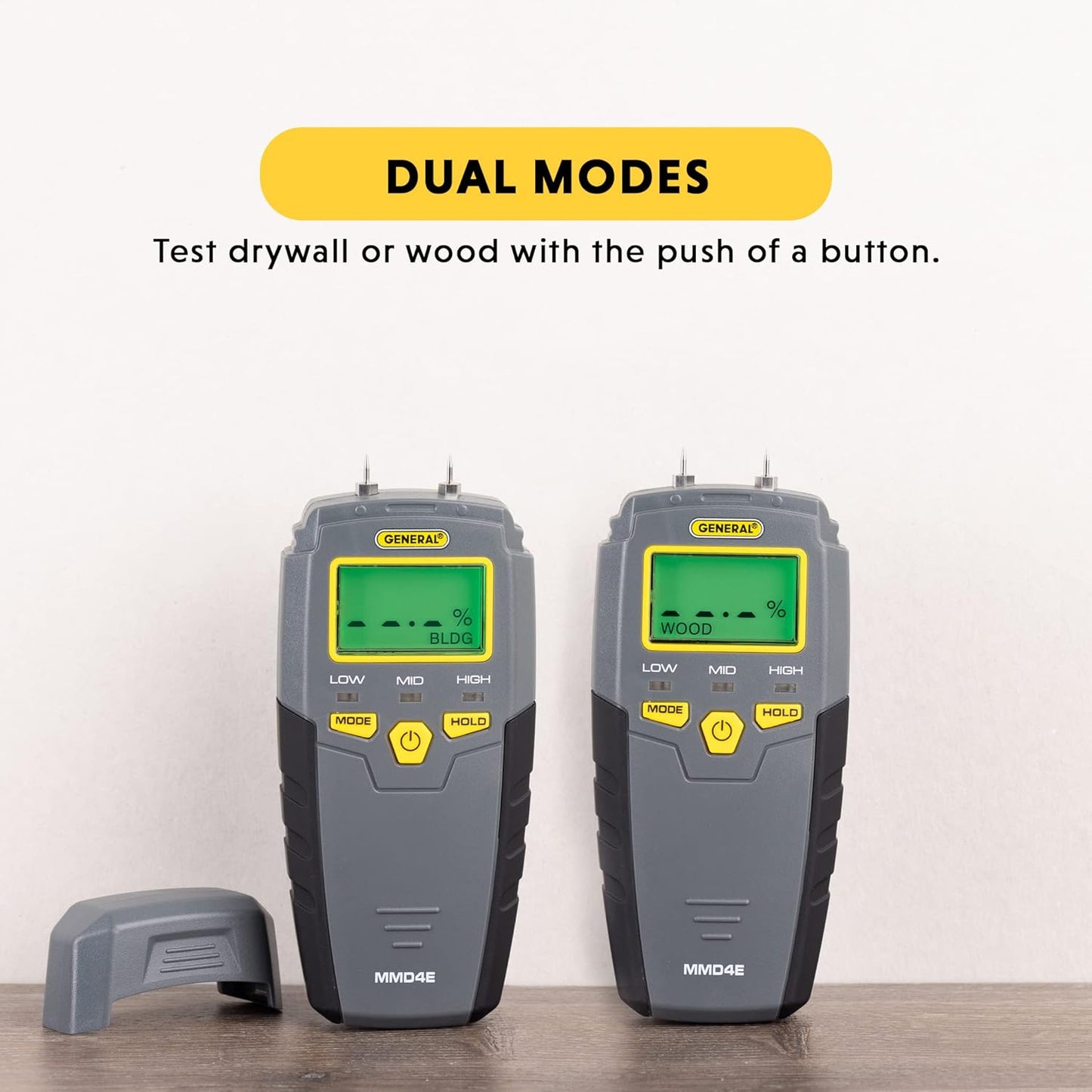 General Tools MMD4E Digital Moisture Meter, Water Leak Detector, Moisture Tester, Pin