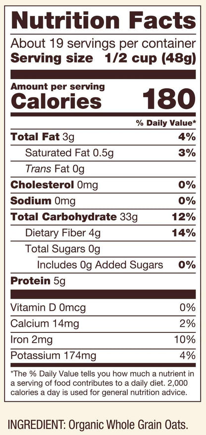 Bob's Red Mill Organic Extra Thick Rolled Oats, 32oz (Pack of 4) - Non GMO, Whole Grain, Vegan, Kosher