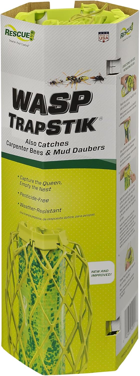 RESCUE! VisiLure TrapStik for Wasps, Mud Daubers, Carpenter Bees 2 Pack