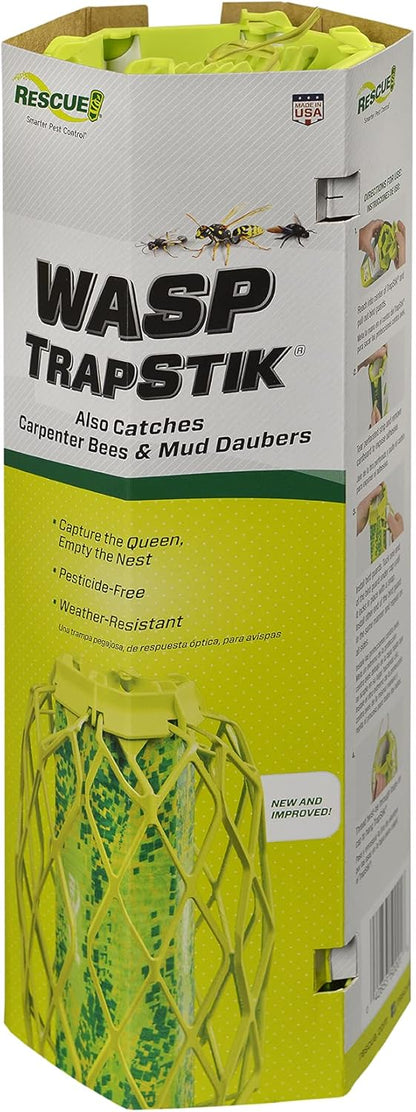 RESCUE! VisiLure TrapStik for Wasps, Mud Daubers, Carpenter Bees 2 Pack