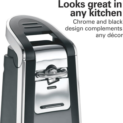 Hamilton Beach Smooth Touch Electric Automatic Can Opener with Easy Push Down Lever, Eliminates Sharp Edges, Opens All Standard-Size and Pop-Top