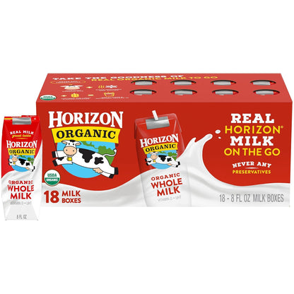 Horizon Organic Shelf Stable Whole Milk Boxes8 - 8g Protein per Serving