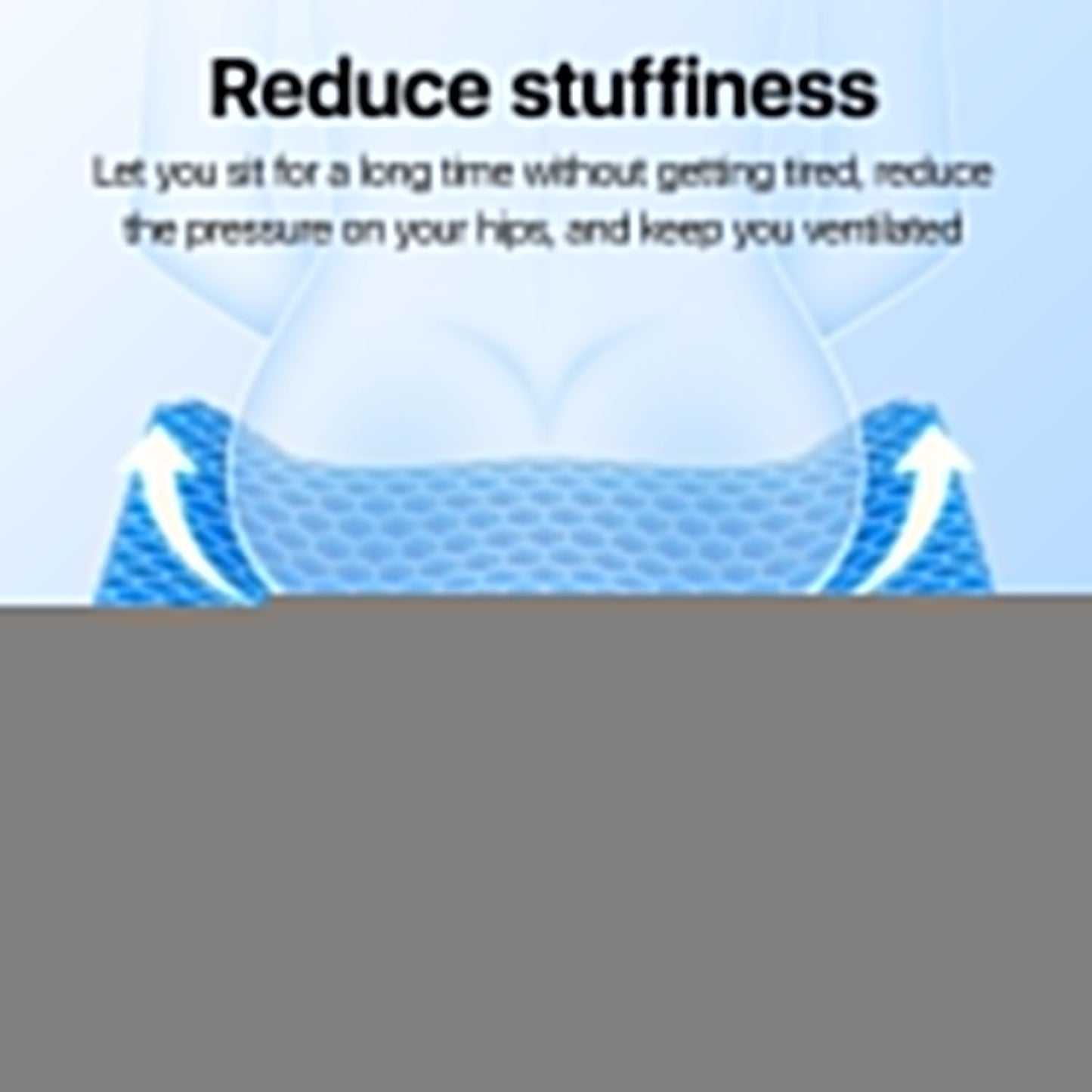Gel Seat Cushion, Cooling seat Cushion (Super Large & Thick), Breathable Honeycomb Design Absorbs Pressure Points Seat